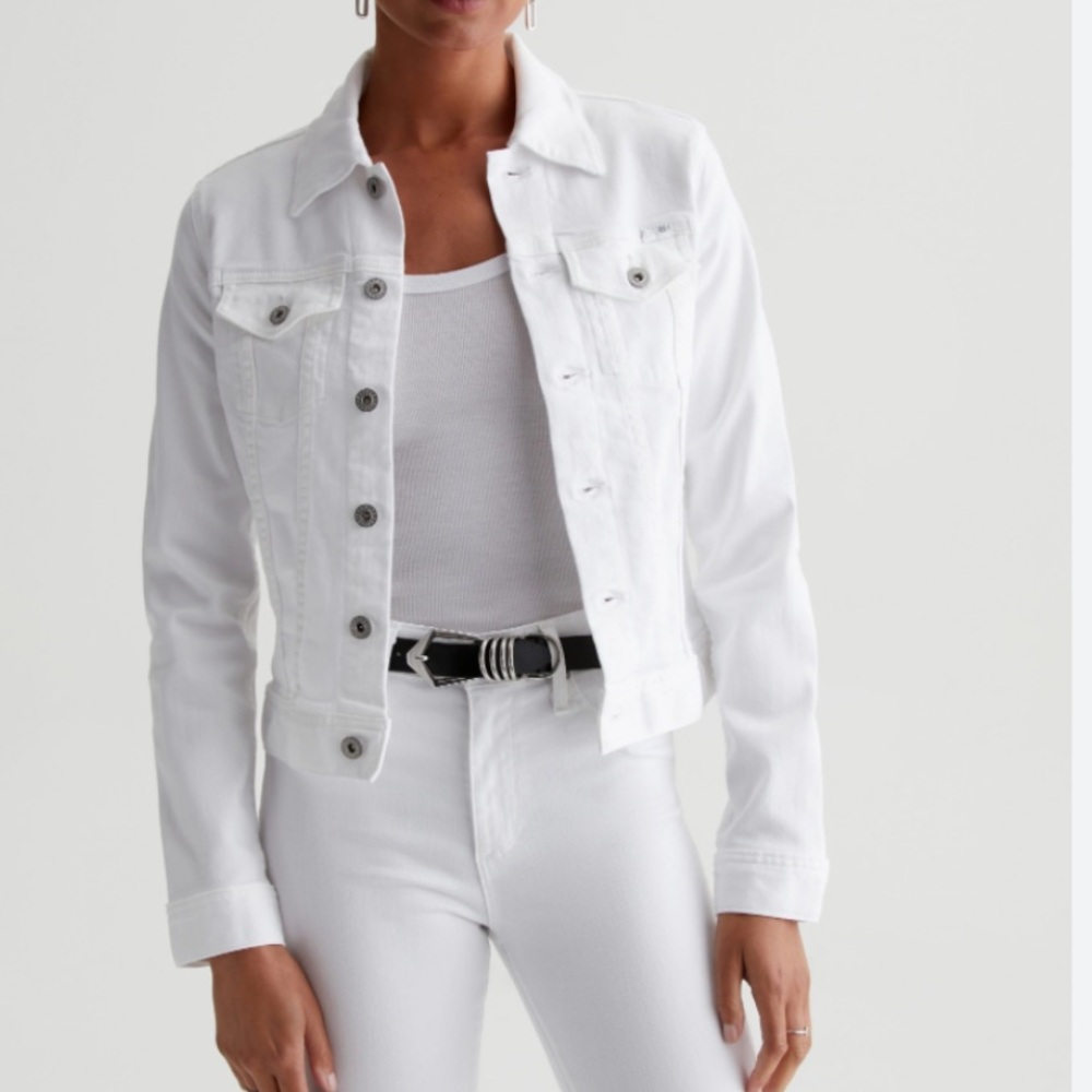 AG Adriano Goldschmied Bright White Jean Jacket